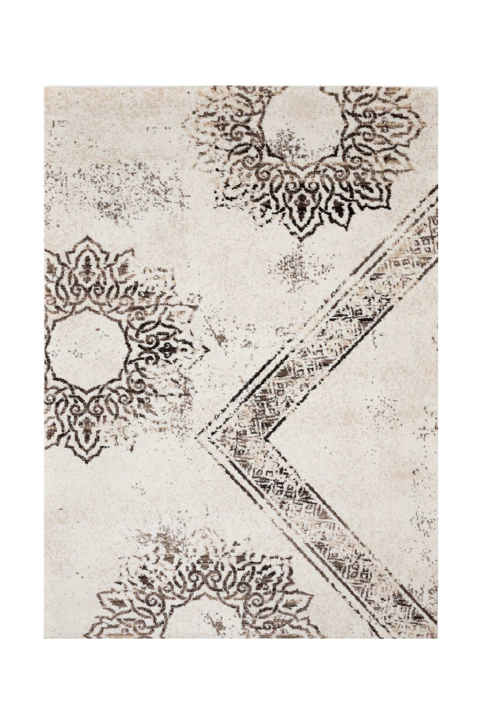 Covor Modern Living Crem din Polipropilena Dreptunghiular LuxVerso 0991A