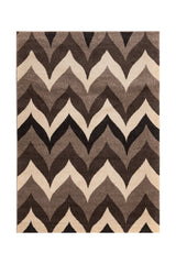 Covor Abstract Bucatarie Bej/Maro din Polipropilena Dreptunghiular LuxVerso 1102A