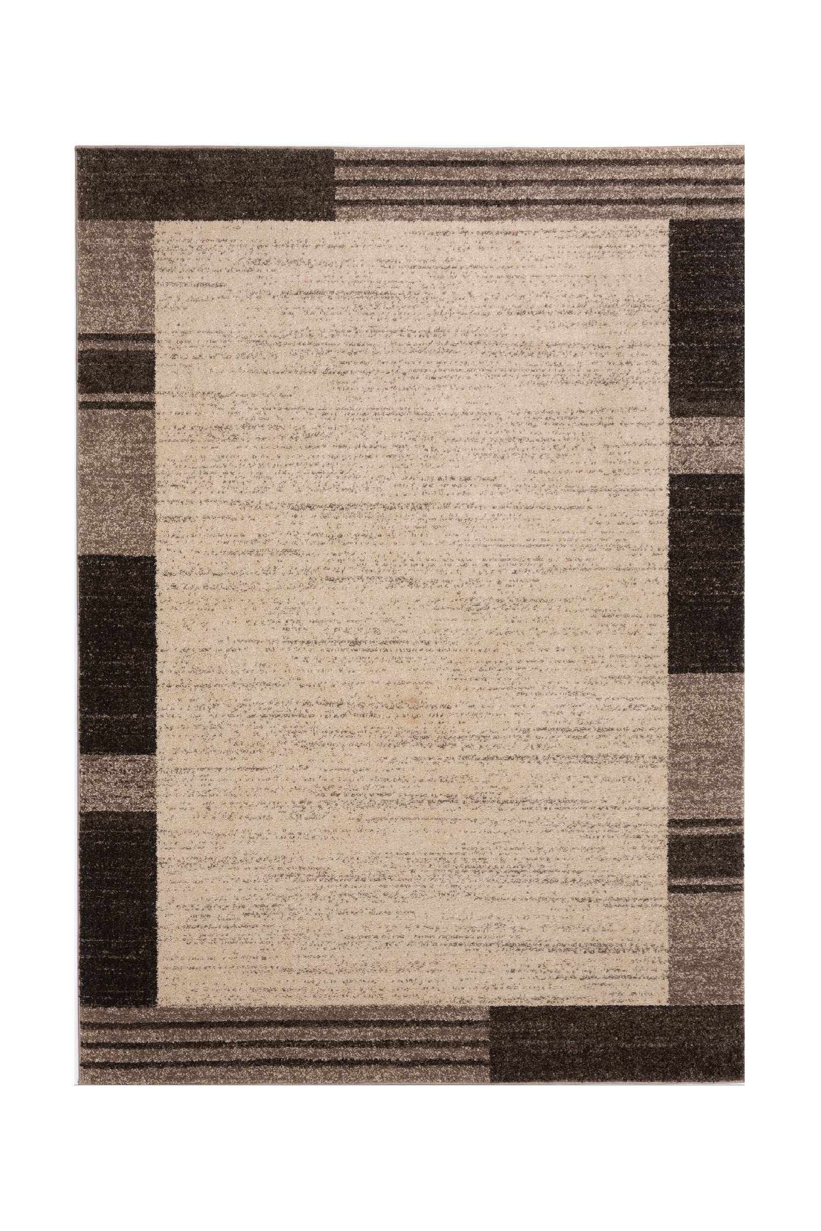 Covor Modern Bucatarie Bej/Maro din Polipropilena Dreptunghiular LuxVerso 1382A