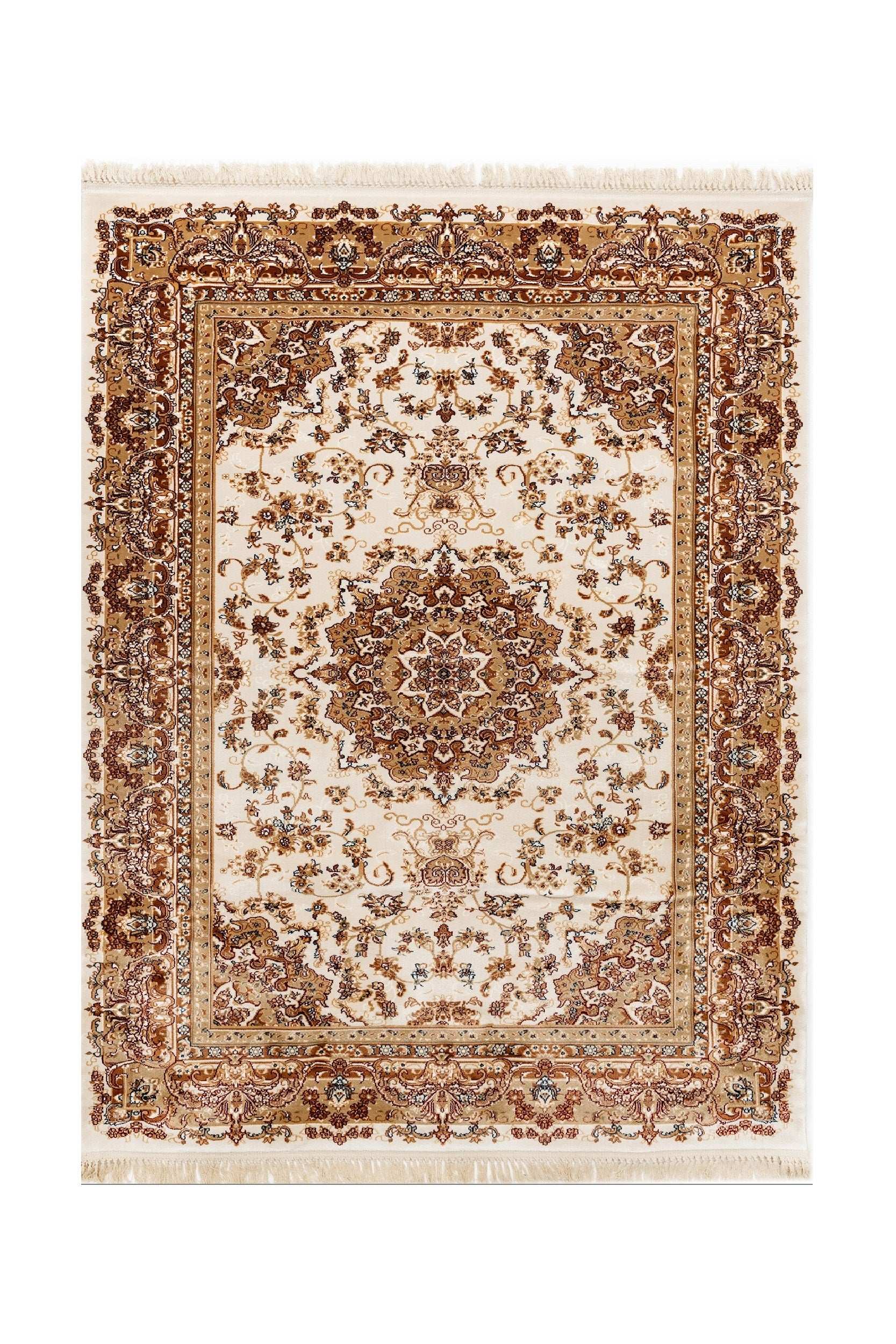 Covor PREMIUM Bej/Crem din Acril 100x200 Col.Nostalji 1763A