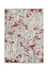 Covor PREMIUM Modern Living Gri/Bordo din Acril/Bambus Dreptunghiular Adonis 1911E