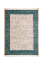 Covor Modern Living Turcoaz/Bej din Acril - Aysil 2142A