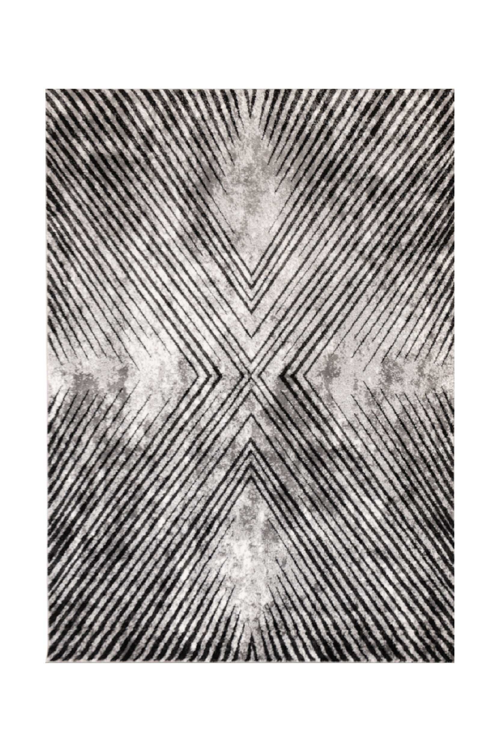 Covor Modern/Geometric Living Gri din Polipropilena Festival 2264B