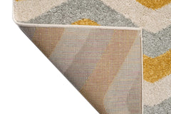 Covor Modern Camera Copii Albastru/Crem/Galben din Polipropilena Dreptunghiular - Emily 2324a