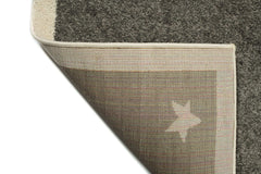 Covor Modern Camera Copii Gri din Polipropilena Dreptunghiular - Emily 2343A