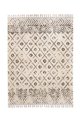 Covor Modern/Scandinav Living Crem/Gri din Poliester Dreptunghiular Otantik 2593A