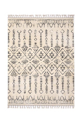 Covor Modern/Scandinav Living Crem/Gri din Poliester Dreptunghiular Otantik 2619A