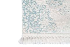 Covor Abstract Living Crem/Turcoaz din Acril - Aysil 2820A