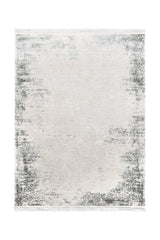 Covor Minimalist/Modern Gri/Crem din Acril Dreptunghiular - Aysil 2822C