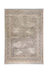 Covor Modern/Abstract Living Bej/Gri din Acril Dreptunghiular Violet 2847A