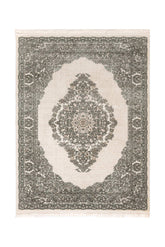 Covor Traditional Living Gri/Crem din Acril Dreptunghiular - Aysil 2917A