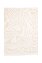 Covor Modern Living Crem/Alb din Acril Dreptunghiular - Aysil 2960A