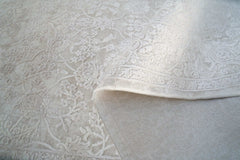 Covor Abstract Dormitor Crem/Bej din Acril - Aysil 4686A