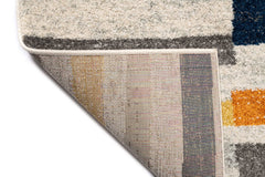 Covor Modern Camera Copii Crem/Gri/Multicolor din Polipropilena Dreptunghiular - Emily 3355A