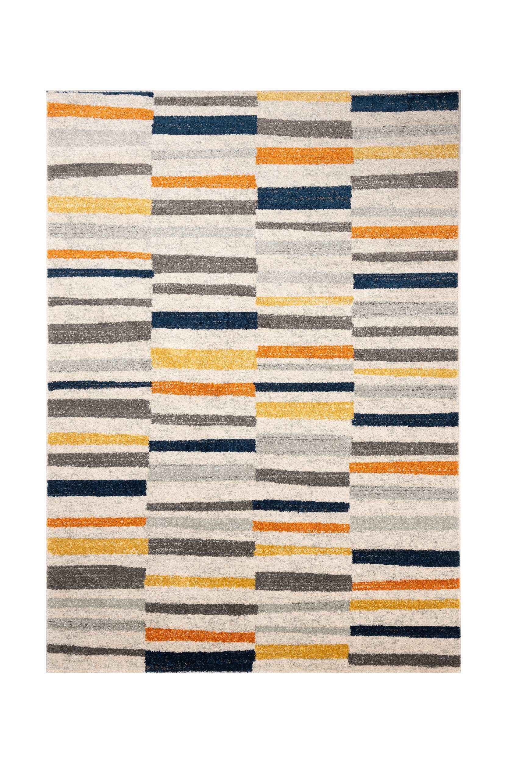 Covor Modern Camera Copii Crem/Gri/Multicolor din Polipropilena Dreptunghiular - Emily 3355A