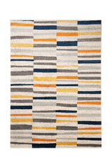 Covor Modern Camera Copii Crem/Gri/Multicolor din Polipropilena Dreptunghiular - Emily 3355A