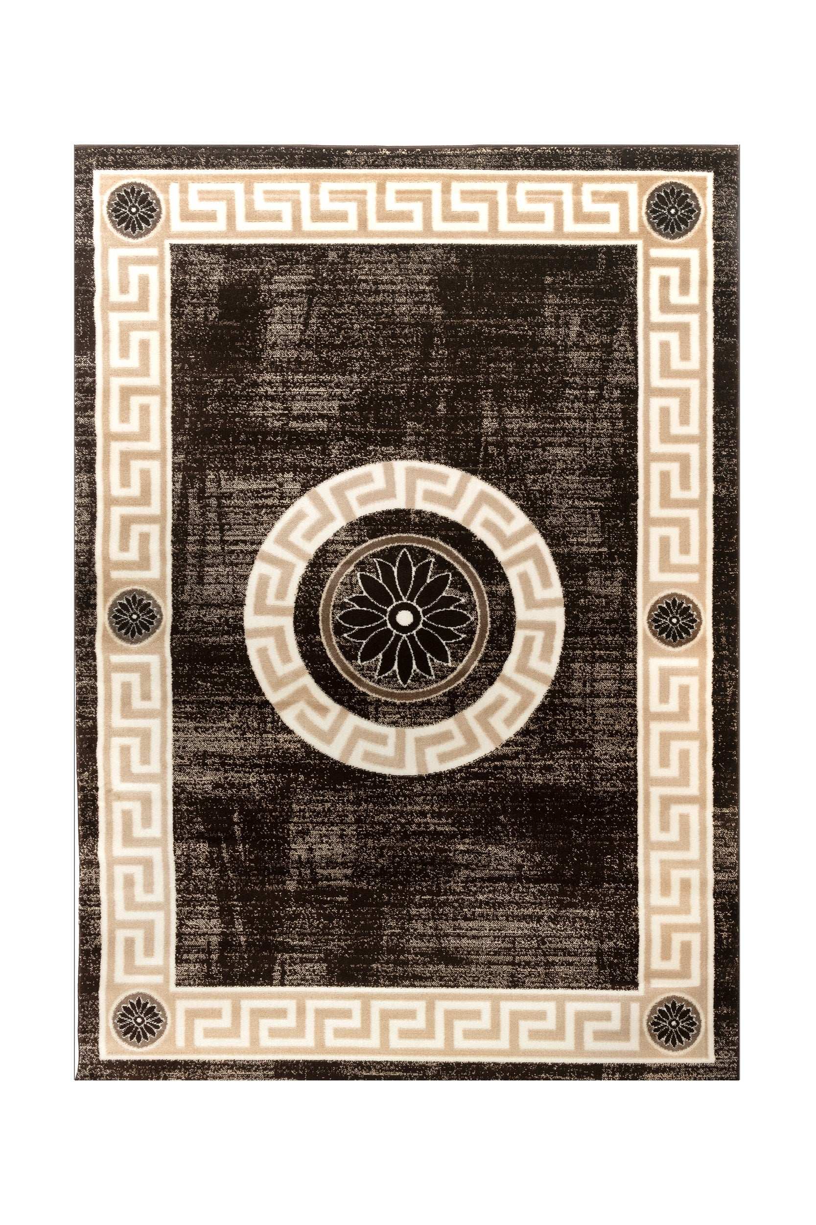 Covor Clasic Bucatarie Maro/Bej din Polipropilena Festival 4184B