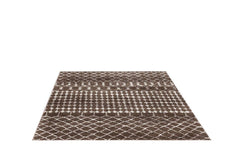 Covor Abstract Bucatarie Maro/Bej din Polipropilena Dreptunghiular LuxVerso 4683A