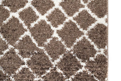 Covor Abstract Bucatarie Maro/Bej din Polipropilena Dreptunghiular LuxVerso 4683A