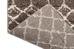 Covor Abstract Bucatarie Maro/Bej din Polipropilena Dreptunghiular LuxVerso 4683A