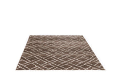 Covor Modern Bucatarie Maro din Polipropilena Dreptunghiular LuxVerso 4687A