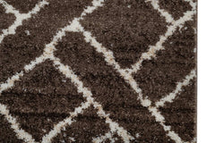 Covor Modern Bucatarie Maro din Polipropilena Dreptunghiular LuxVerso 4687A