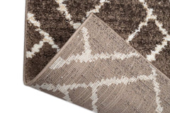 Covor Modern Bucatarie Maro din Polipropilena Dreptunghiular LuxVerso 4687A