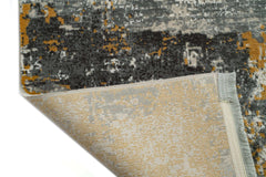 Covor PREMIUM Modern/Abstract Living Galben/Gri din Acril/Bambus Dreptunghiular Adonis 2684A