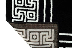 Covor Modern Bucatarie Negru din Polipropilena Festival 2890B