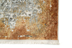 Covor PREMIUM Modern/Abstract Living Gri/Aramiu din Acril/Bambus Dreptunghiular Adonis 1738D