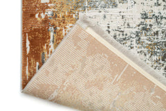 Covor PREMIUM Modern/Abstract Living Gri/Aramiu din Acril/Bambus Dreptunghiular Adonis 1738D