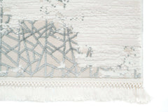 Covor Modern Dormitor Gri/Crem din Acril - Aysil 1876A