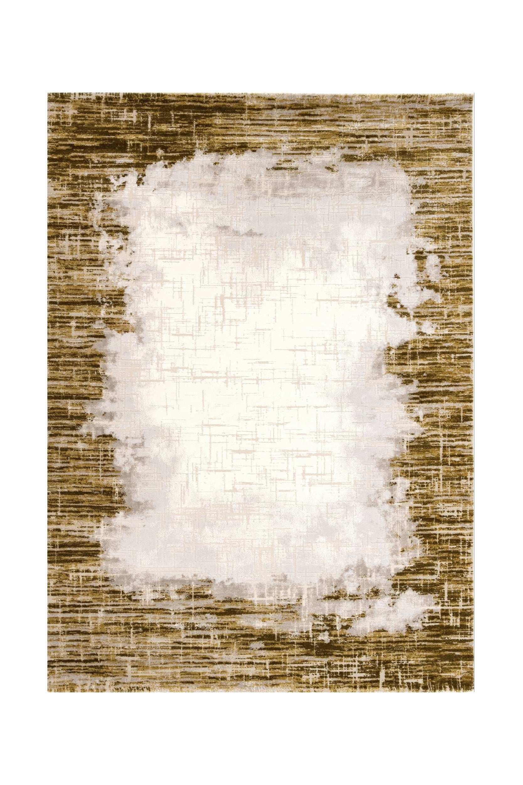 Covor Modern Dormitor Verde/Gri din Acril Topkapi R007A