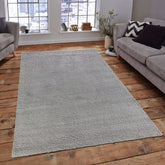 Covor Modern Living/Dormitor Gri din Poliester Dreptunghiular Pufoase TiaraEco