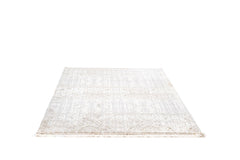 Covor PREMIUM Modern/Geometric Dormitor Crem/Alb din Acril - Aysil 1880A