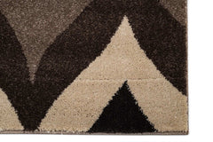 Covor Abstract Bucatarie Bej/Maro din Polipropilena Dreptunghiular LuxVerso 1102A