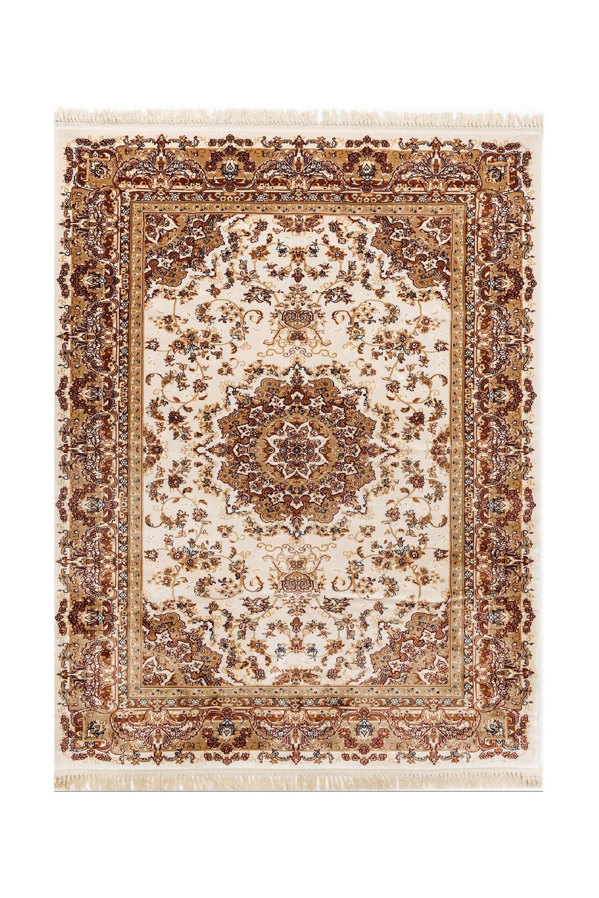 Covor PREMIUM  Bej/Crem din Acril 100x200 Col.Nostalji 1763A