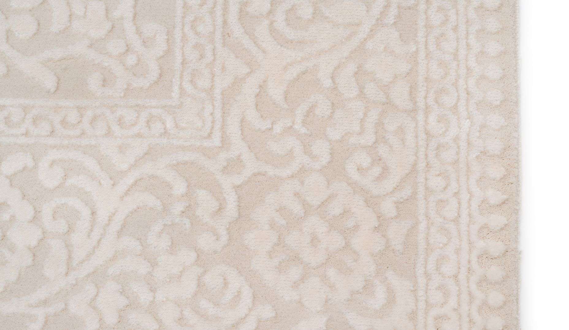 Covor Modern Living Crem/Bej din Acril Dreptunghiular - Aysil 1897B