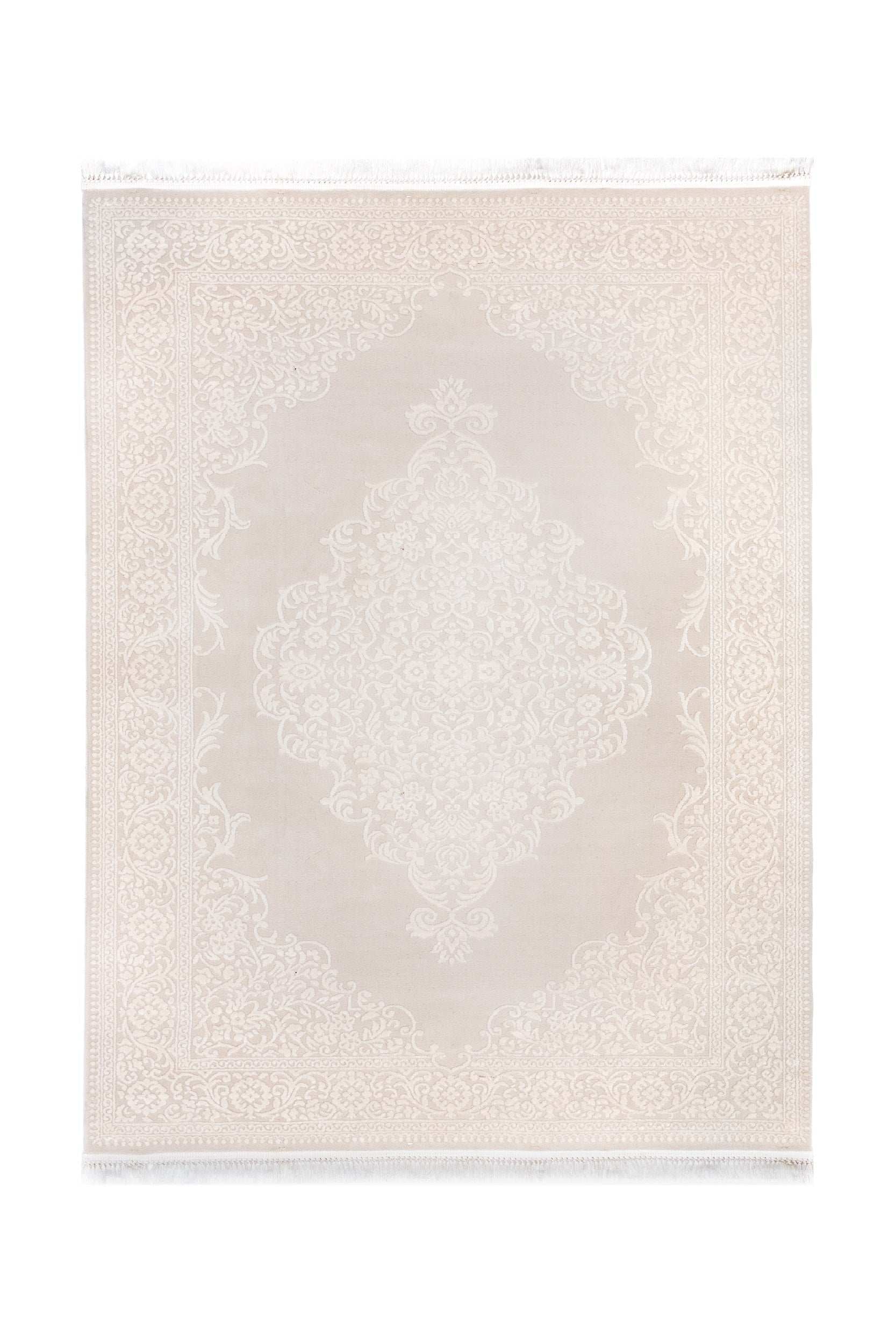 Covor Modern Living Crem/Bej din Acril Dreptunghiular - Aysil 1897B