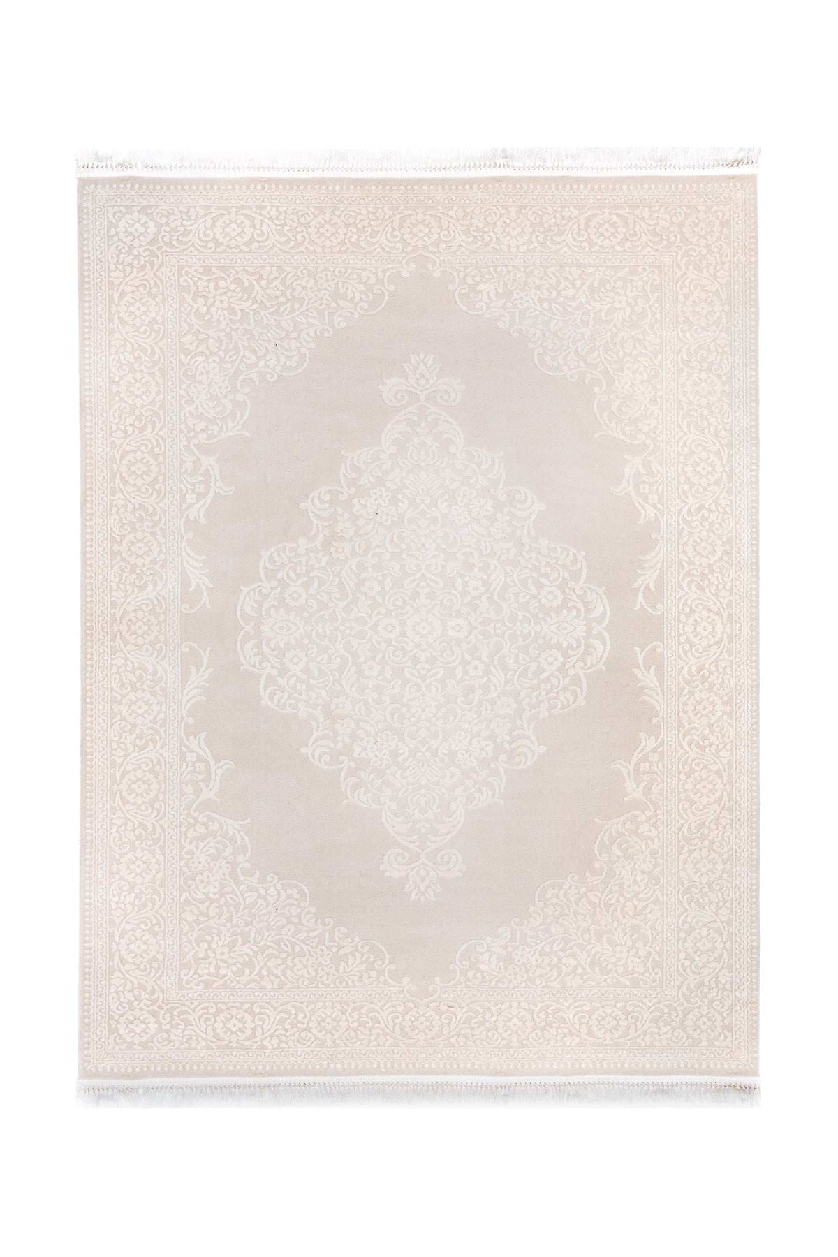Covor Modern Living Crem/Bej din Acril Dreptunghiular - Aysil 1897B