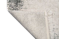 Covor Minimalist/Modern Gri/Crem din Acril Dreptunghiular - Aysil 2822C