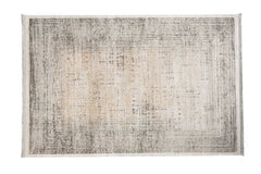 Covor Modern Dormitor Gri/Bej din Acril Dreptunghiular Violet 2153B