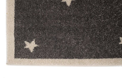 Covor Modern Camera Copii Gri din Polipropilena Dreptunghiular - Emily  2343A