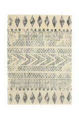 Covor Modern/Scandinav Bucatarie Crem/Gri din Poliester Dreptunghiular Otantik 2617A