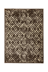 Covor Modern Bucatarie Maro din Poliester Dreptunghiular Otantik 2618A