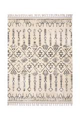 Covor Modern/Scandinav Living Crem/Gri din Poliester Dreptunghiular Otantik 2619A