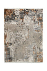 Covor PREMIUM Modern/Abstract Dormitor Gri/Bej din Bambus/Acril Adonis 2684B