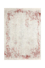 Covor Modern Dormitor Bordo/Crem din Poliester/Polipropilena SilaLux 2930A