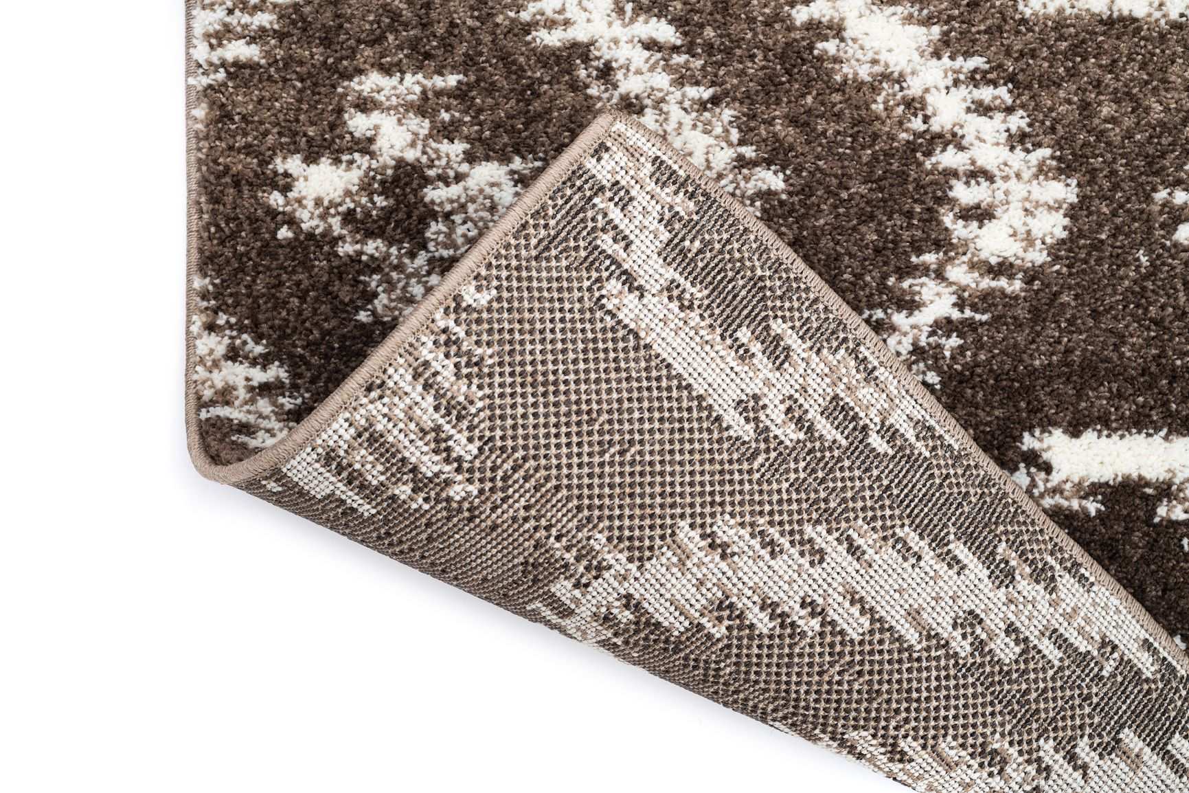 Covor Abstract Bucatarie Maro din Polipropilena Dreptunghiular LuxVerso 4678A
