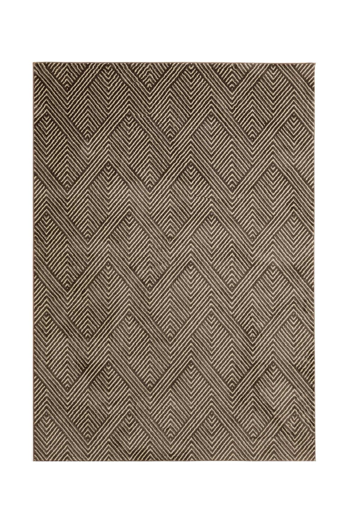 Covor Modern/Geometric Living Maro din Poliester Dreptunghiular Otantik 5507A